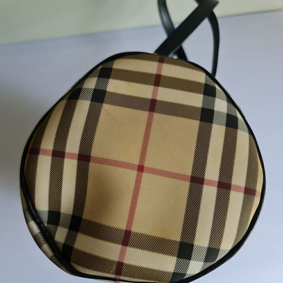 Burberry Vintage Nova Check Papillion Bag Biege/Black - Picture 4 of 16